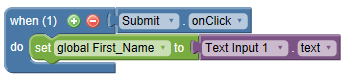 Set Variable to Next from Input Text Object