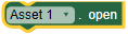 Asset Open Block