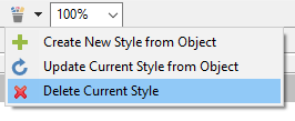 Style Menu: Delete Current Style