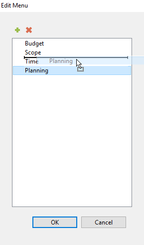 Dropdown Object's Edit Menu Pop Up