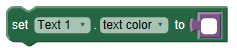 Set Text Color