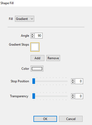 Shape Fill Options