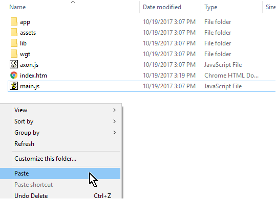 pasting font files