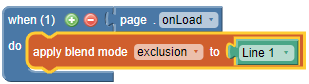 apply blend mode to line object action blocks
