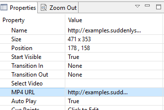 Video Object Properties: MP4 URL