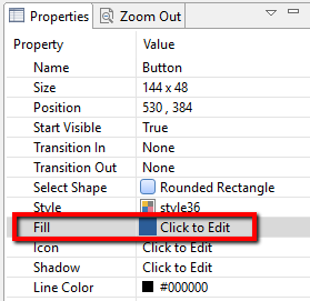 Button Properties: Fill