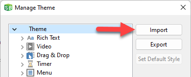 Import Theme