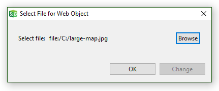 Select Local File Secondary Pop-Up