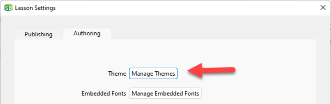 Manage Themes