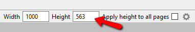 page height