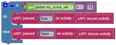 passed conditional action blocks