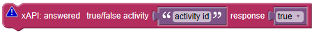 xAPI answered true false activity activity id equals true