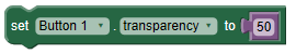 sets button transparency