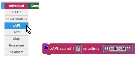 advanced xAPI blocks