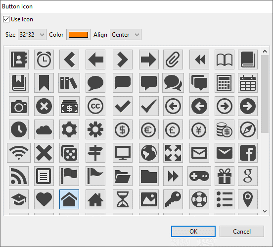 Button Icon Panel