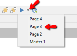 Select a Page to Preview Dropdown