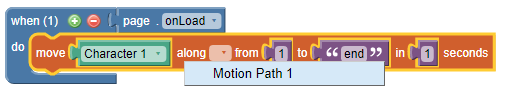 motion path select path