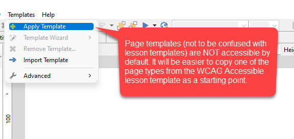 WCAG lesson template
